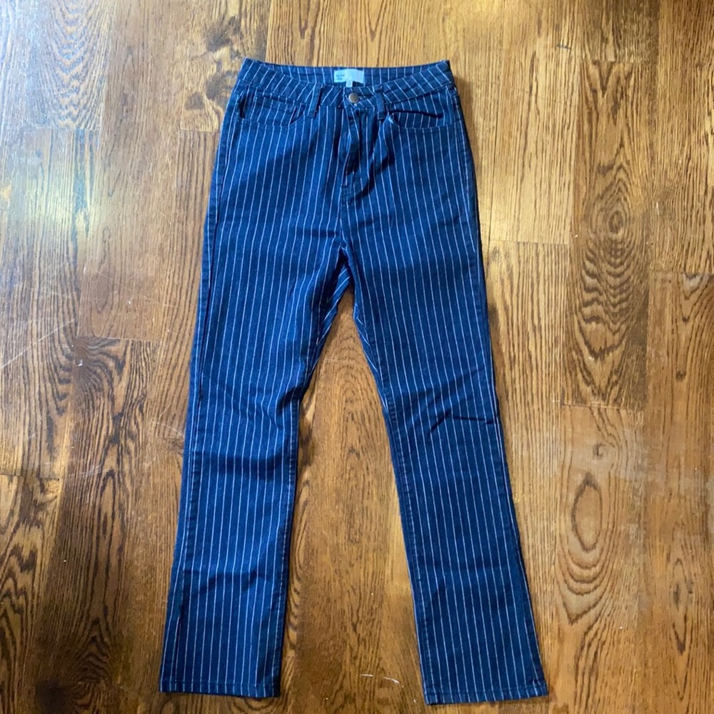 “By The Way” Stripe Stretchy Bootcut/Flare Pants